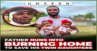 Hero Father Runs into Burning House to Save Twin Daughters, Now Needs Help
